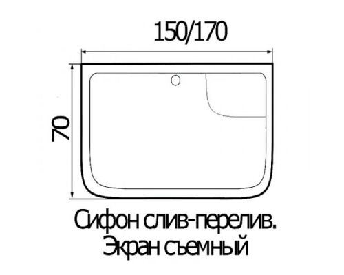 Душевая кабина River SENA 150/70/50 МТ