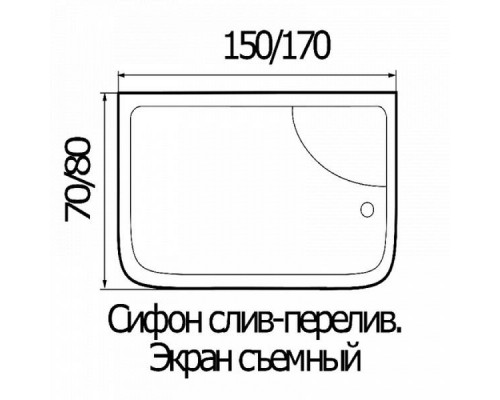 Душевая кабина River DUNAY 170/80 ТН