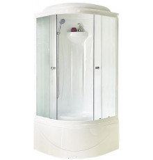 Душевая кабина Royal Bath RB 90BK1-M 90х90 см, с матовыми стеклами