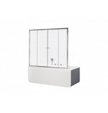 Шторка для прямоугольной ванны Aquanet Alfa 5 NAA6142 150 см прозрачная