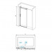 Душевая дверь RGW TO-14 130 см, прозрачное стекло