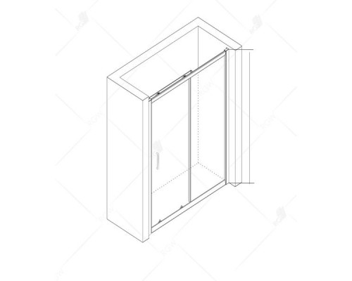Душевая дверь RGW CL-14 100 см, прозрачное стекло