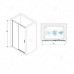 Душевая дверь RGW LE-12 100 см, прозрачное стекло