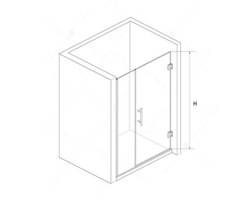 Душевая дверь RGW HO-012 100 см, тонированное (серое) стекло