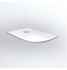 Душевой поддон RGW ST/AL-W 80x120 см, асимметричный, белый