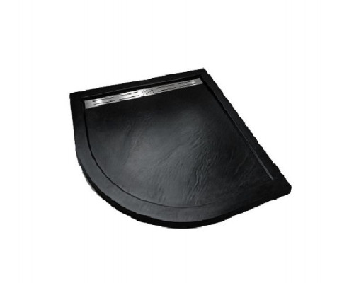Душевой поддон WeltWasser WW TRR 12090 STONE-BL L 120х90 см черный с сифоном