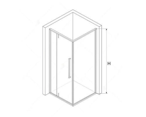 Душевой уголок RGW SV-44 (SV-03 + Z-050-3) 100x80, прозрачное стекло