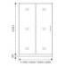 Душевое ограждение Good Door LATTE WTW-110-G-WE 110 см
