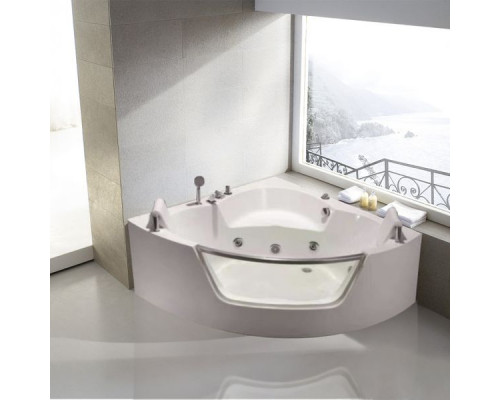 Ванна акриловая WeltWasser WW HB PLAUER 140 WT 140х140х58 с гидромассажем, белая